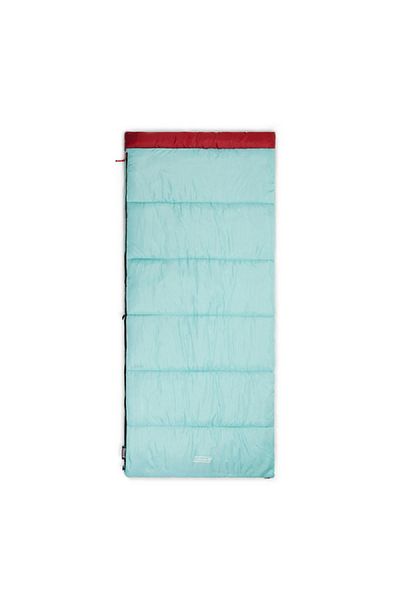 Coleman Flatlands 50°F Rectangular Sleeping Bag Blue Hydrangea 33 x 75inch