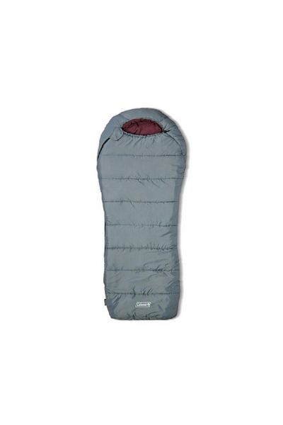 Coleman Tidelands 50°F Big and Tall Mummy Sleeping Bag Grey 38 x 85inch 2158021