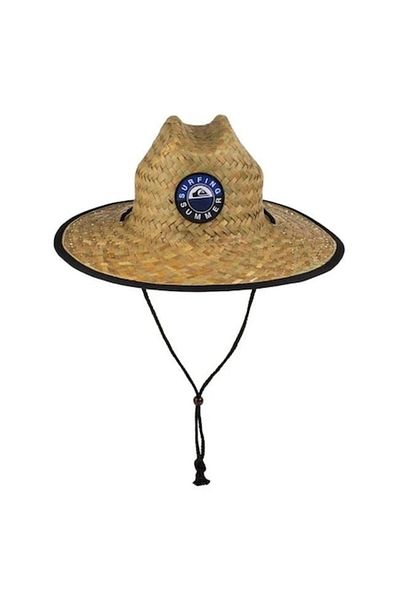 BREZIUM Men's Summer Hat with Adjustable Cord, Brown/Black, BREZIUM