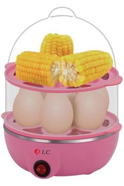Biki Double-Layer Rapid Electric Egg Boiler Steamer Multi-functional Cooker