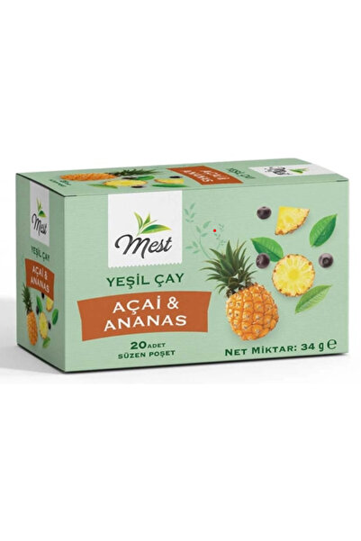 MEST Açai Ananaslı Yeşil Çay 20'li