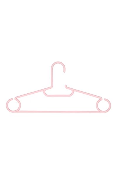 HONEYBEE 5-Piece High Quality Plastic Cloth Hanger Set Assorted Color