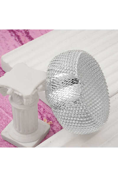 Skygo 925 Ayar Gümüş Elişi Kalemli Kadın Bilezik