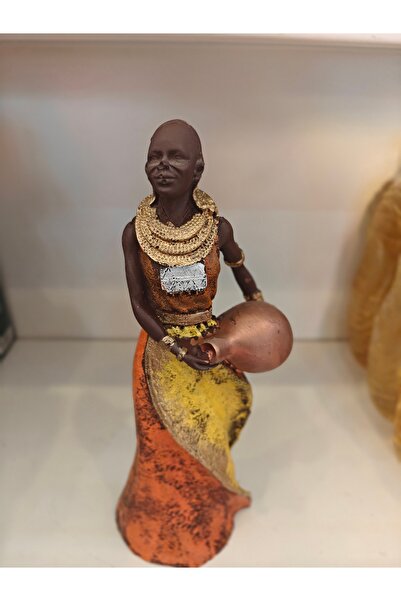 Likya Afrikalı kadın biblo