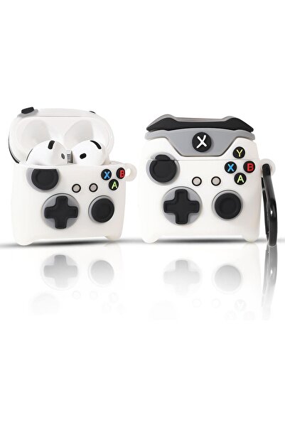 UKSCASE AirPods 4. Nesil Uyumlu Süper Oyuncu Kolu Tasarımlı Silikon Kılıf