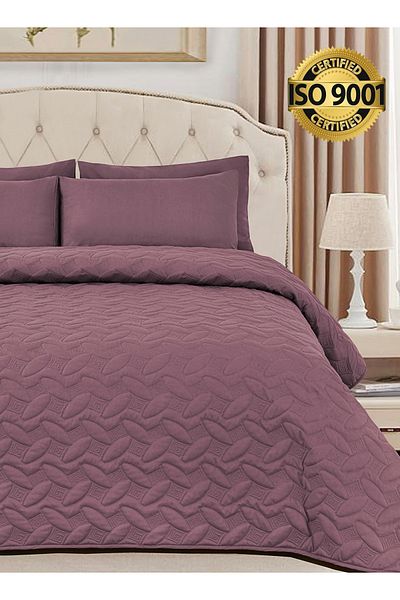 Master Home Textile Microfiber Bedspread Set Fits 120 x 200 cm Single Size Bed 3Pcs Single Size Compressed Comforter Set