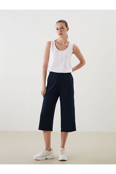 LC Waikiki Brown Women's Capri with Elastic Waist