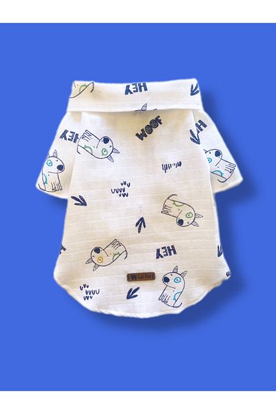 Luli Pet Woof Muslin Dog Shirt