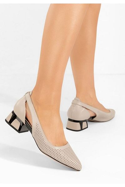 B T Shoes Rehise grey low-heeled shoes