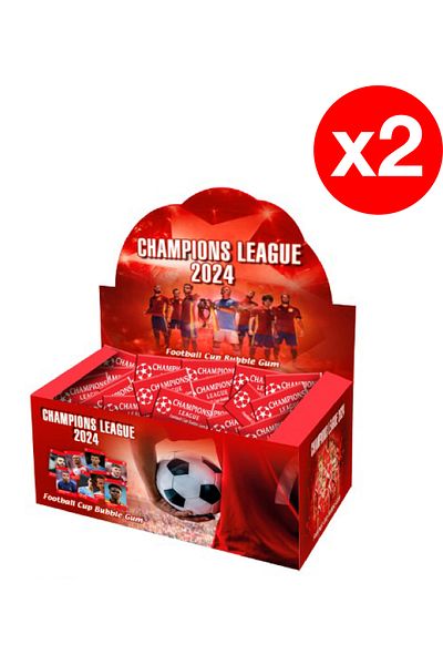Champion Champions League 2024 Gumă de Mestecat cu Aromă de Fructe – 2 x 100 Bucăți | Set Promoțional