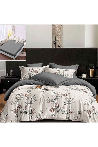 NufJoy Fine Cotton Linen 6 pieces Fitted sheet for mattress 160x200 cm or 180x200 cm