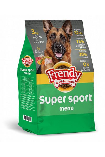 Gebi FRENDY SUPER SPORT 10 Kg - Hrană uscată pentru câini sportivi și foarte activi
