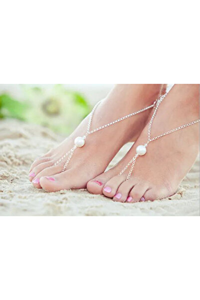 Shiklik MODA خلخال مزين باللؤلؤ المزدوج لتكملة أناقتك