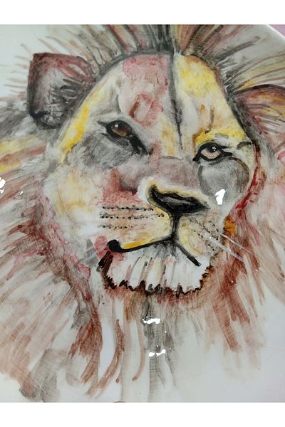 Jasmine Lion Chine Pattern Plate