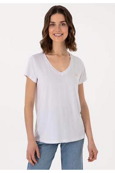 U.S. Polo Assn. Cıyosel25 Λευκό γυναικείο μπλουζάκι 2075766