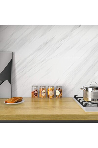 Skygo Açık Mermer Desenli Yapışkanlı Kaplama Kağıdı Büyük Boy 5 Metre