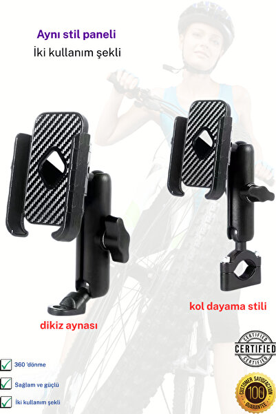 PSGT Motosiklet ve Bisiklet Telefon Tutucu Titreşim Modüllü Telefon Tatacağı