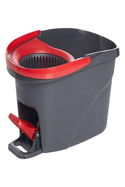 Vileda VF47 Triangular Shape Durable Wringer Mop and Foot Pedal Bucket Set