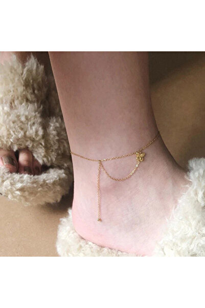 Shiklik MODA Elegant Butterfly Motif Chain Anklet