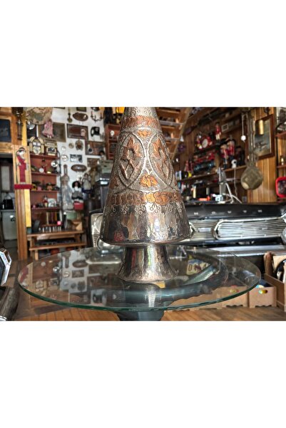 tayfuntufan antika koleksiyon Αντίκα χάλκινο βάζο ύψους 47 εκατοστών