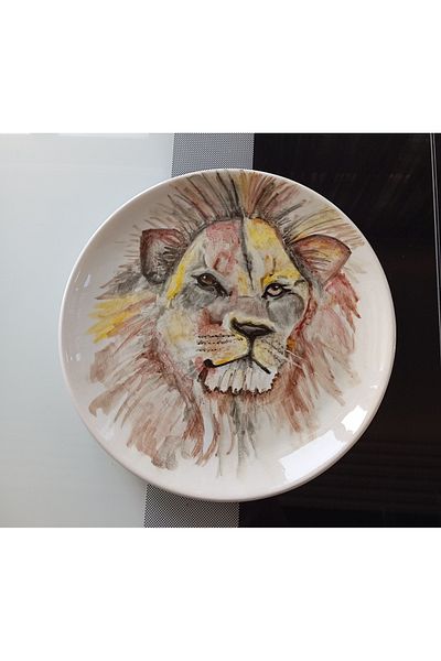 Jasmine Lion Chine Pattern Plate