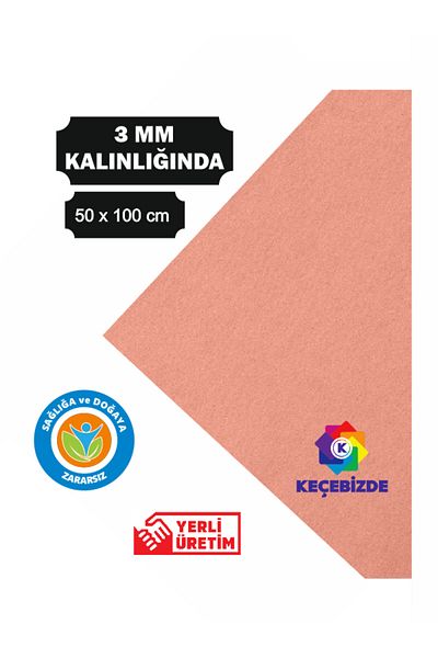 KeçeBizde Powder Thick Felt 3 mm 50 X 100 cm Size