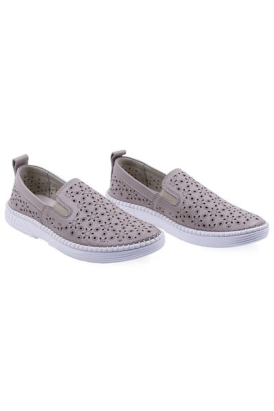 Caspiansea Women's shoes, 24015, Casual, Genuine leather, Grey