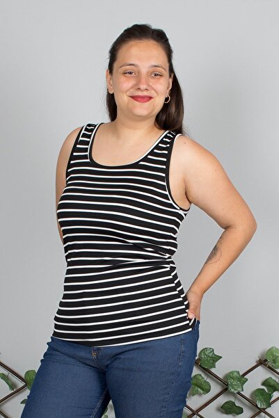 Truva XXL Απαραίτητο για το καλοκαίρι! Αμάνικη μπλούζα μεγάλου μεγέθους