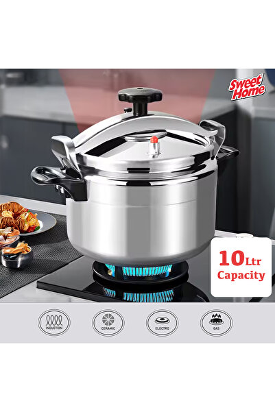 Sweet Home طنجرة ضغط مصنوعة من سبائك الألومنيوم للتعليب طنجرة ضغط مزودة بقفل أمان فائق الكفاءة