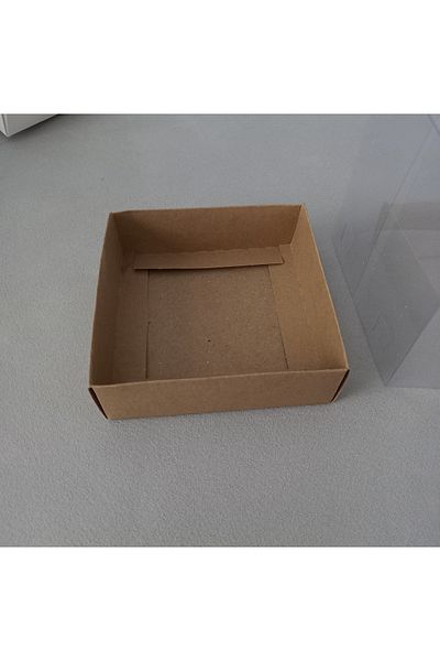 BOXSTATION 10X10X10 Acetate Box with Lid 5 Pieces