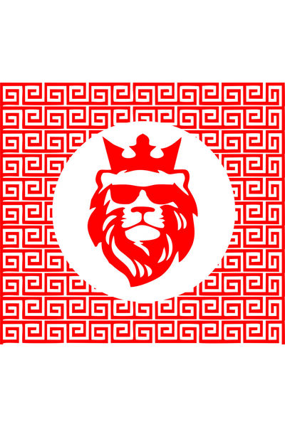 Birim Matbaa Sanruf Pattern King Figure Auto Emblem Sticker 53X50Cm)