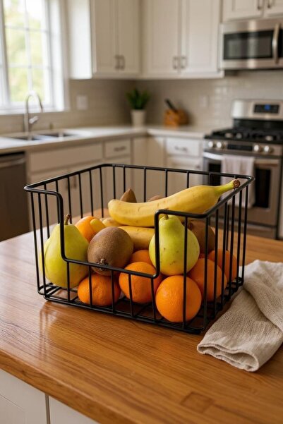 nilşah Modüler Metal Sebzelik, Üstüste İstiflenebilir Tasarım, 15x23x27,5cm