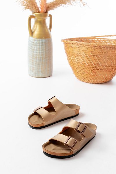 SİLİYA Sly Unisex Ορθοπεδικές Παντόφλες Σόλας με Διπλή Πόρπη Casual & Out Παντόφλες