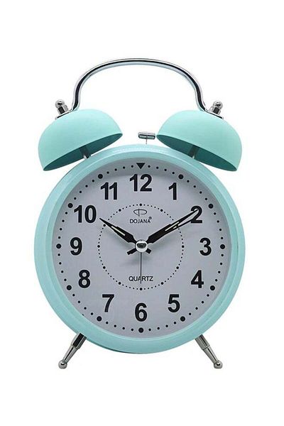 dojana Round Analog Desk Clock Light Green