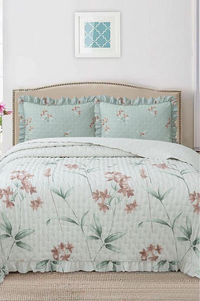 Çeyiz Diyarı Breeze Natural Rhapsody Double Bedspread 240X260