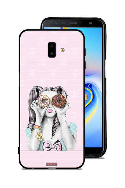 Tolwak غطاء حماية لهاتف سامسونج جالاكسي J6 بلس يحمل قطعتين من الدونات