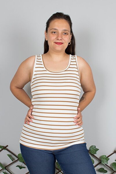 Truva XXL Απαραίτητο για το καλοκαίρι! Αμάνικη μπλούζα μεγάλου μεγέθους