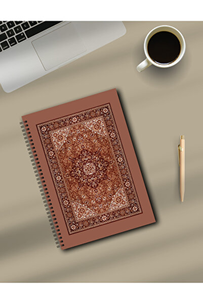 Store Şita Notebook | Çizgisiz Krem Rengi Göz Yormayan Defter | Etnik Desen