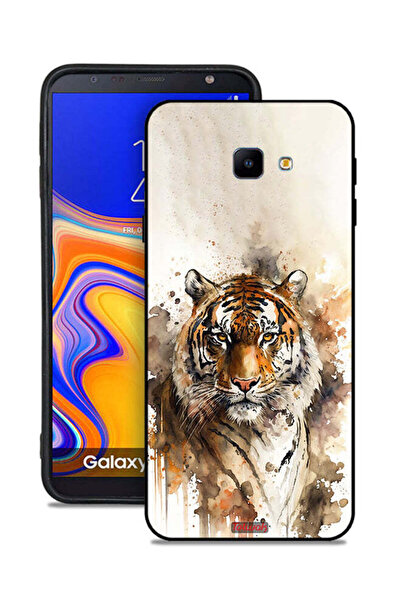 Tolwak غطاء حماية لهاتف Samsung Galaxy J4 Plus بتصميم فن تجريدي من جلد الفهد