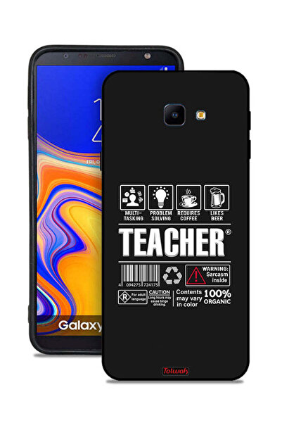 Tolwak غطاء حماية لهاتف Samsung Galaxy J4 Core - ملصق المعلم