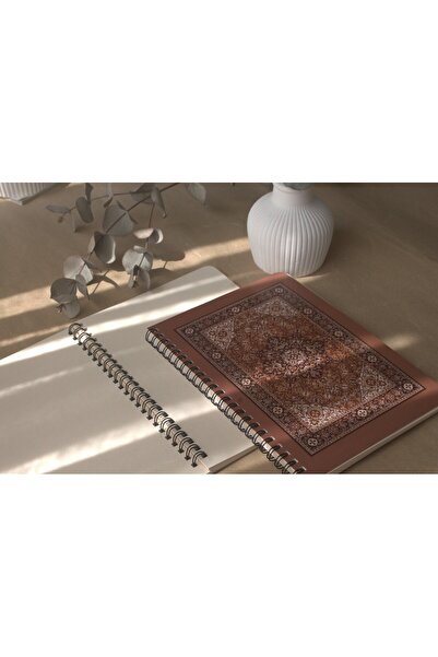 Store Şita Notebook | Çizgisiz Krem Rengi Göz Yormayan Defter | Etnik Desen