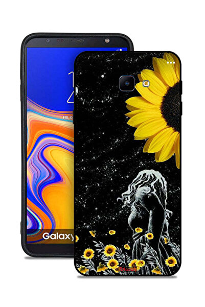 Tolwak غطاء حماية لهاتف Samsung Galaxy J4 Core بتصميم فتاة تنظر إلى القمر