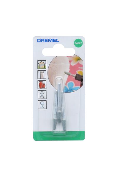 Dremel 3-Piece High Speed Rotating Silicon Carbide Grinding Stone Silver