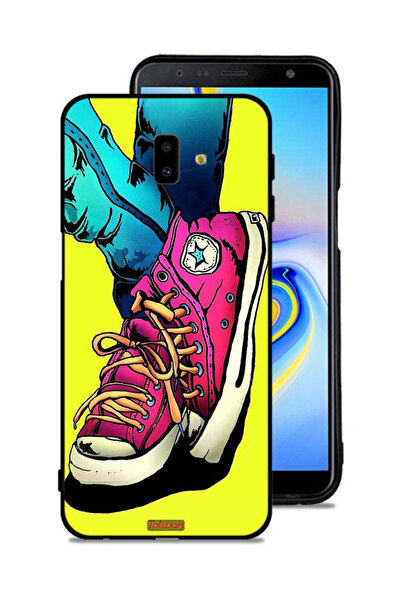 Tolwak Samsung Galaxy J6 Plus Protective Case Cover Canva Shoes Art
