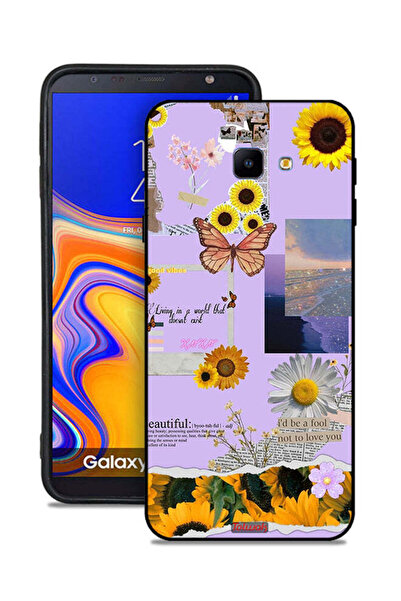 Tolwak غطاء حماية لهاتف Samsung Galaxy J4 Plus بملصقات عباد الشمس الجميلة