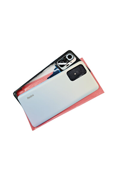 indirimplus Xiaomi Redmi Note 10 Pro 4G Kasa Arka Pil Batarya Kapağı BEYAZ