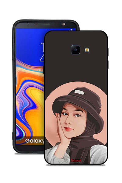 Tolwak غطاء حماية لهاتف Samsung Galaxy J4 Core بتصميم فتاة قبعة لطيفة ورسم فني