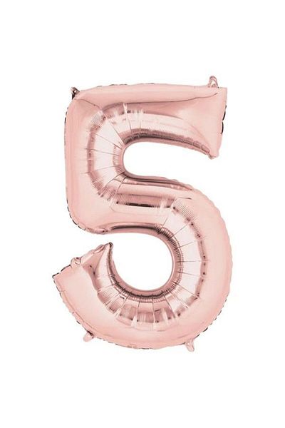 Mini Parti Mini Party Store Foil Number Rose Gold 40 cm