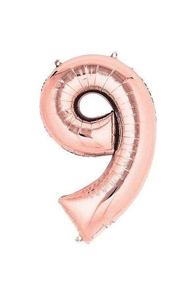 Mini Parti Mini Party Store Foil Number Rose Gold 40 cm