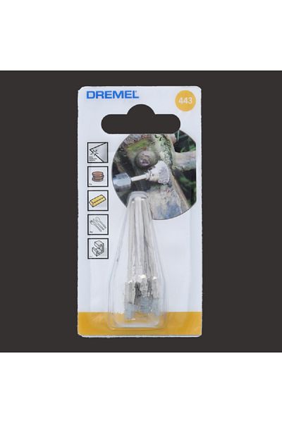 Dremel 3-Piece High Speed Carbon Steel Wire Brush Silver